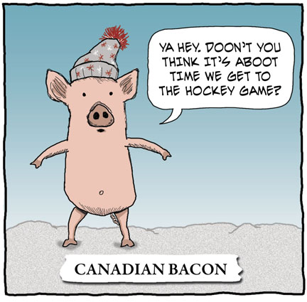 bacon joke | Words and Toons